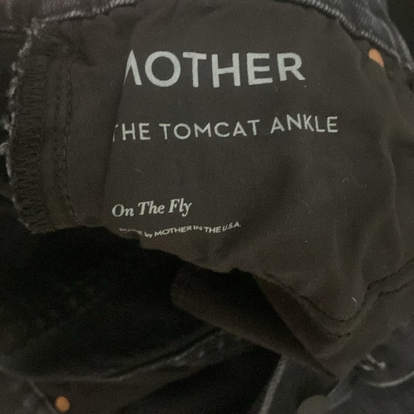 Mother Superior The Tomcat Ankle in On The Fly Washed Black ButtonFly Straight - Picture 9 of 16